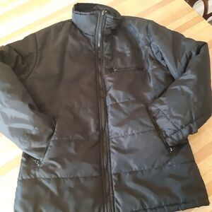 Womans Black Hiker Girls Line Coat